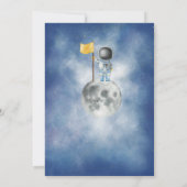 ヒューストン私たちは男の子のシャワー宇宙宇宙飛行士を持っている 招待状 (裏面)