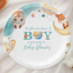 ヒューストン私たちは男の子の宇宙の赤ちゃんシャワーを持っている ペーパープレート<br><div class="desc">私たちの宇宙の外ベビーシャワー海軍紙プレートで天のお祝いのためのテーブルを設定！これらの装飾的でありながら頑丈なプレートは、あなたの赤ん坊のシャワーで軽食、食事、またはデザートを提供するのに最適であり、保のクリーンアップ簡単とストレスフリー。特徴：コズミックデザイン：星きらめく、惑星、およびロケット船を備えたネイビーお洒落ブルーの背景魅力的は、あなたの宇宙をテーマにした赤ちゃんシャワーと完璧に一致している。プレミアム品質：軽い軽食か高品質ら温かい食事まで、様々な食品を保持する耐久性のある紙材料から作られる。サイズオプション：イベントのニーズに合わせて、9インチ(ディナープレート)と7インチ(デザートプレート)の両方のサイズで利用可能。エコフレンドリー：リサイクル可能な素材で作られ、食品に安全で毒性のないインクで印刷。調整セット：マッチするナプキン、カップ、その他の宇宙をテーマにしたパーティー用品と美しくペア。これらのプレートは、スタイルと機能の両方をテーブルエスケープに持ち込み、シャワーが素晴らしい成功を保証する。座り込み式食事やビュッフェスタイルの集まりなど、イベントに最適。赤ちゃんのシャワーを銀河の冒険にするようにご注文！</div>