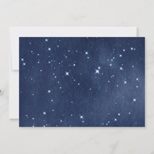 ヒューストン私たちは男の子の宇宙の赤ちゃんシャワーを持っている 招待状 (裏面)