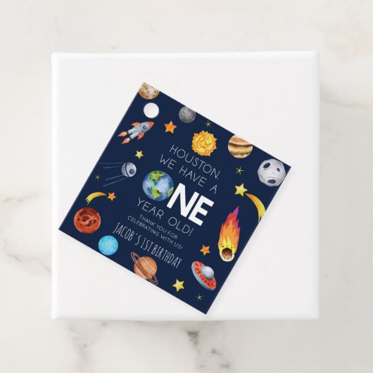 ヒューストン私たちは1歳の1歳の誕生日パーティーを持っている フェイバータグ (インサイチュ)