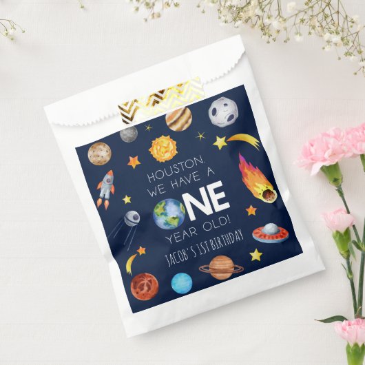 ヒューストン私たちは1歳の1歳の誕生日パーティーを持っている フェイバーバッグ (封をした状態)