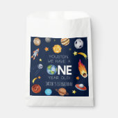 ヒューストン私たちは1歳の1歳の誕生日パーティーを持っている フェイバーバッグ (正面)