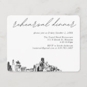 ヒューストン結婚のリハエレガントーサルディナー エンクロージャーカード (正面)