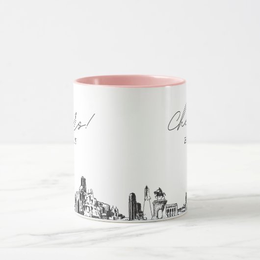 ヒューストン結婚ズパーソナライズされたコーヒーマグ マグカップ (中央)