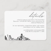 ヒューストン結婚ズホテルルームブロック詳細 エンクロージャーカード (正面)