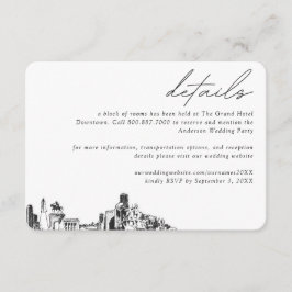 ヒューストン結婚ズホテルルームブロック詳細 エンクロージャーカード