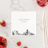 ヒューストン結婚紙カクテルナプキン スタンダードカクテルナプキン (インサイチュ)