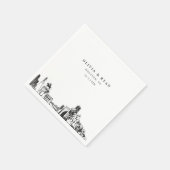 ヒューストン結婚紙カクテルナプキン スタンダードカクテルナプキン (角)