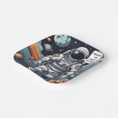 ヒューストン誕生日だ！宇宙飛行士紙プレート ペーパープレート (傾斜あり)