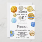 ヒューストン銀河系誕生日招待状 招待状 (正面)