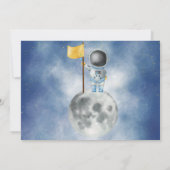 ヒューストン1歳の宇宙宇宙飛行士がいる 招待状 (裏面)