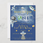 ヒューストン1歳の宇宙宇宙飛行士がいる 招待状 (正面)