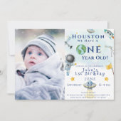 ヒューストン1歳の宇宙宇宙飛行士がいる 招待状 (正面)