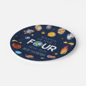 ヒューストン4歳4歳の誕生日パーティー ペーパープレート (アングル)