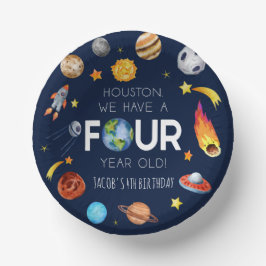 ヒューストン4歳4歳の誕生日パーティー ペーパーボウル