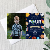 ヒューストン4歳4歳の誕生日パーティー 招待状