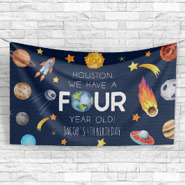 ヒューストン4歳4歳の誕生日パーティー 横断幕