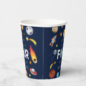 ヒューストン4歳4歳の誕生日パーティー 紙コップ (右)