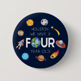 ヒューストン4歳4歳の誕生日パーティー 缶バッジ