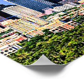 ヒューストン、テキサス州の風光明媚な街並み写真 ポスター (角)