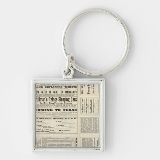 ヒューストン·テキサス州中央線テキサス州 キーホルダー (正面)