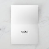 ヒューストン,テキサス州落書きカード カード (内部)