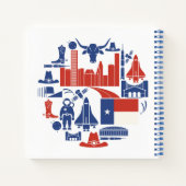 ヒューストン・テキサス州・アイコンズ ノートブック (裏面)