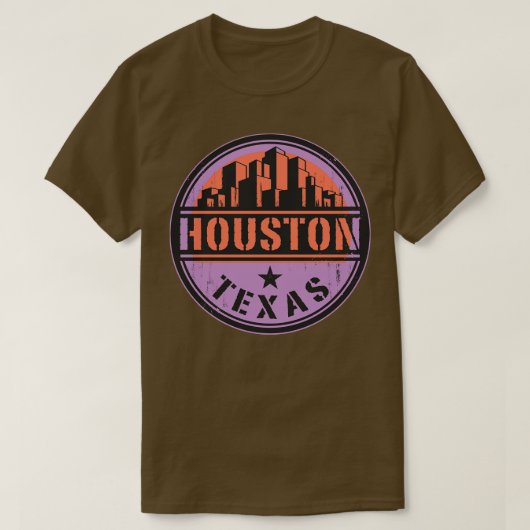 ヒューストン・テキサス州・アーバン Tシャツ (デザイン正面)