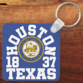 ヒューストン，テキサス州 キーホルダー (裏面)