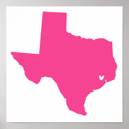 ヒューストン、テキサス州・ラブ ポスター