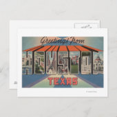 ヒューストン,テキサス州 – ラージレターシーン ポストカード (正面/裏面)