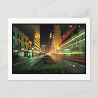 ヒューストン メインストリートの夜 ポストカード