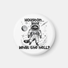 ヒューストン…何だ？愛らしいアライグマ マグネット