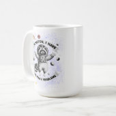 ヒューストン、私は多くの問題を抱えている コーヒーマグカップ (正面左)