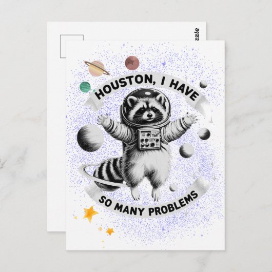 ヒューストン、私は多くの問題を抱えている ポストカード (正面/裏面)