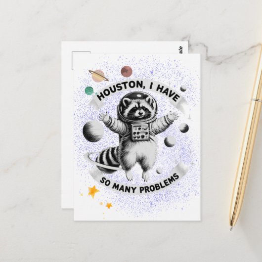 ヒューストン、私は多くの問題を抱えている ポストカード (正面/裏面インサイチュ)