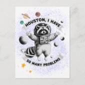 ヒューストン、私は多くの問題を抱えている ポストカード (正面)