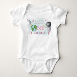 ヒューストン！1歳の女の子が誕生！ ベビーボディスーツ