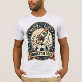 ヒューストン 2026 ワールドカップ ホストシティ ヴィンテージ サッカー Tシャツ