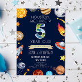 ヒューストン、5歳の5回目の誕生日パーティーがあります 招待状