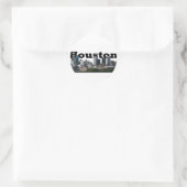 ヒューストン、TXスカイラインとヒューストンの空 ラウンドシール (バッグ)