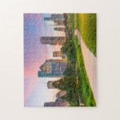 ヒューストンTXバケーションダウンタウンヒューストンナイトライフCit ジグソーパズル (縦)