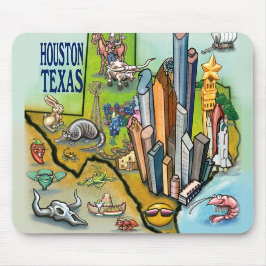 ヒューストンTX マウスパッド (正面)