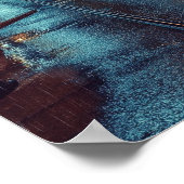 ヒューストンUSAアートヴィンテージイラストレーション旅行 ポスター (角)