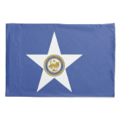 ヒュースト独身のン国旗を持つピラロケース 枕カバー (裏面)