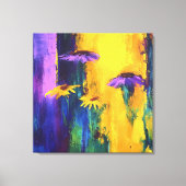 ヒュース鮮やか-抽象芸術フローラキャンバスアート キャンバスプリント (正面)