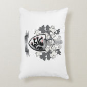 ヒューズの家紋の紋章付き外衣 アクセントクッション (正面(垂直))