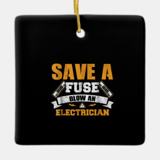 ヒューズを節約して電気屋さんにギフトを贈ろう セラミックオーナメント