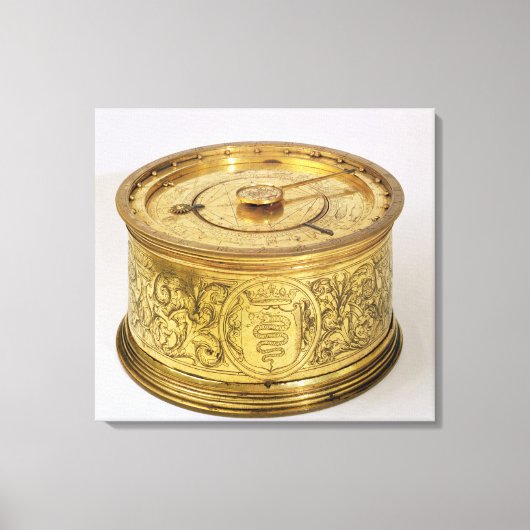 ヒューズ付き最初の春駆動クロック, 1525 キャンバスプリント (正面)