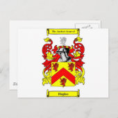 ヒューズ(アイルランド)コート・オブ・アームズ ポストカード (正面/裏面)